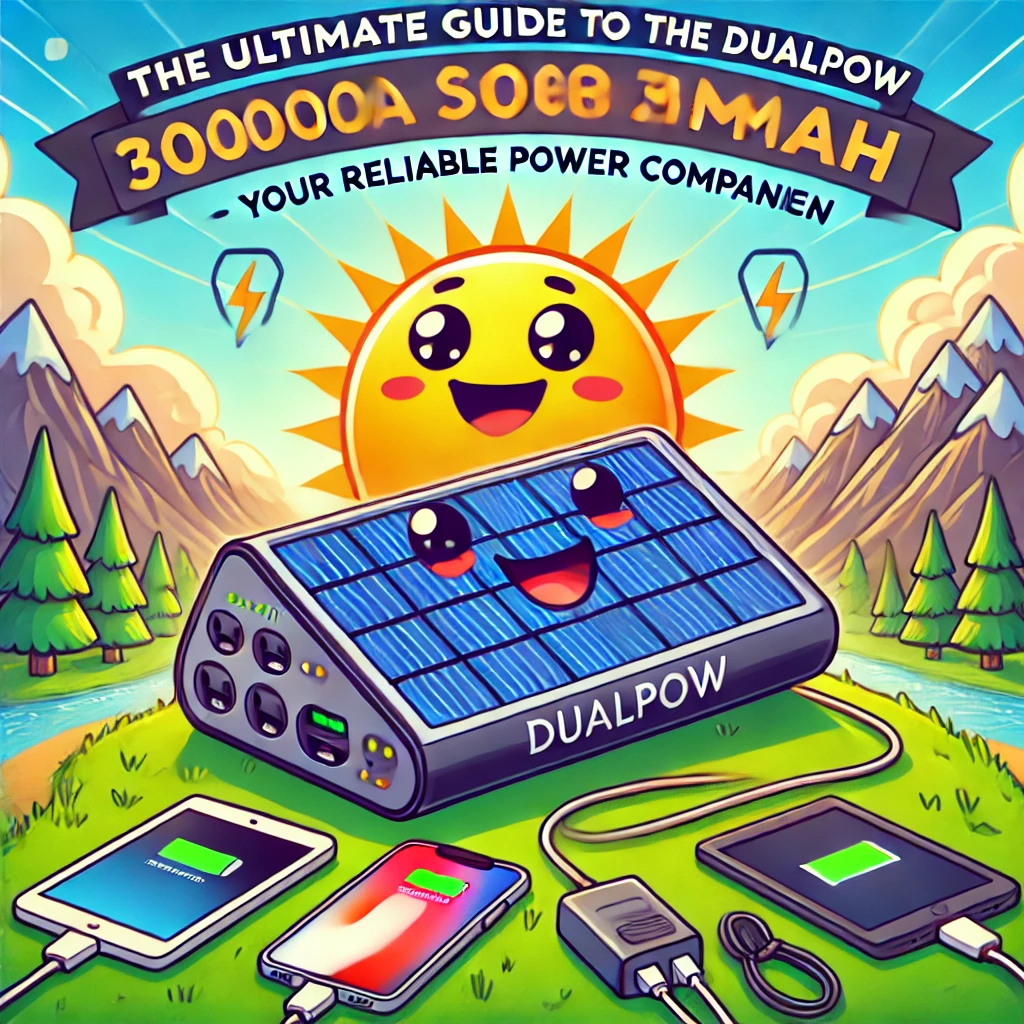 DualPow Solar Charger 30000mAh