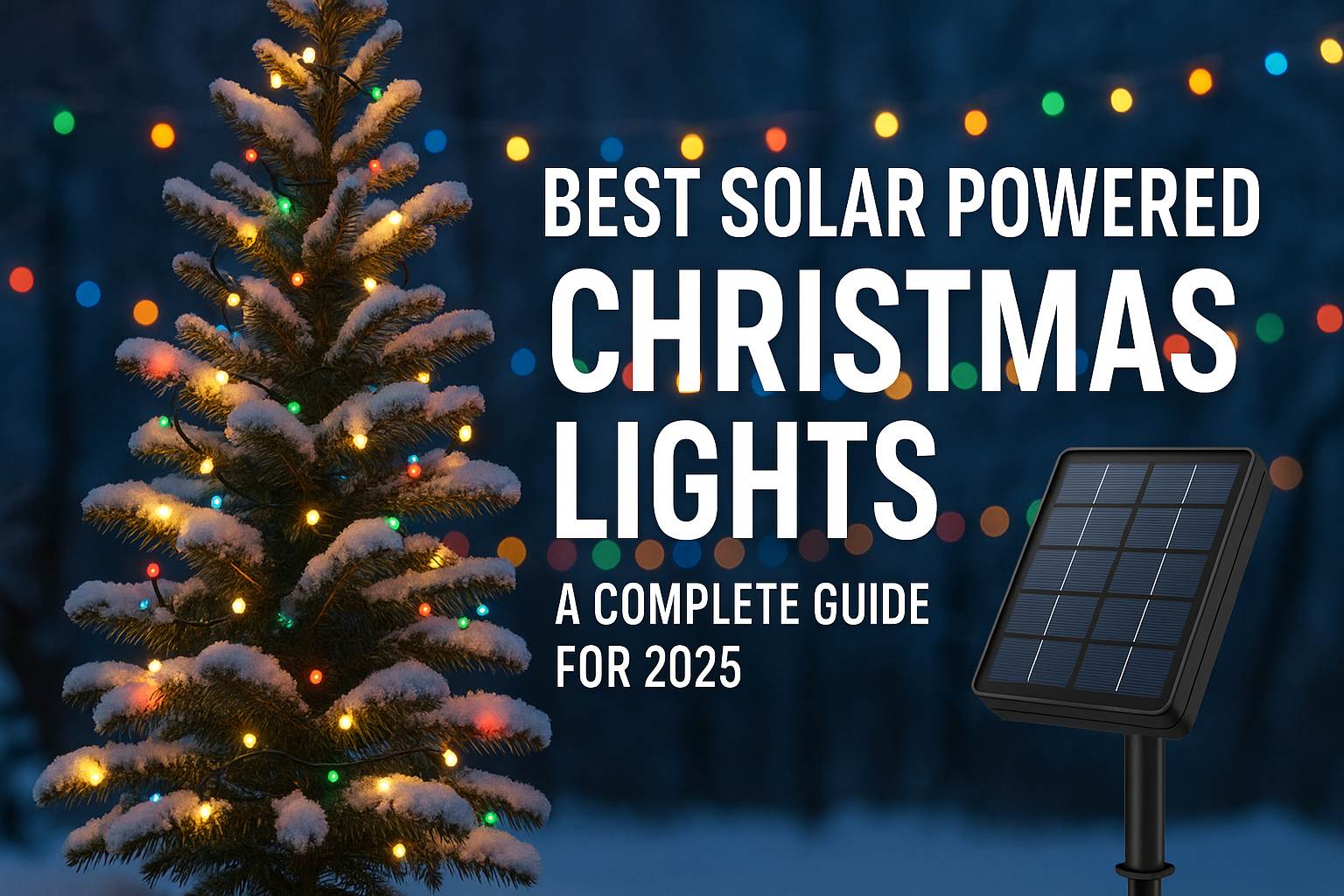 solar-powered Christmas light