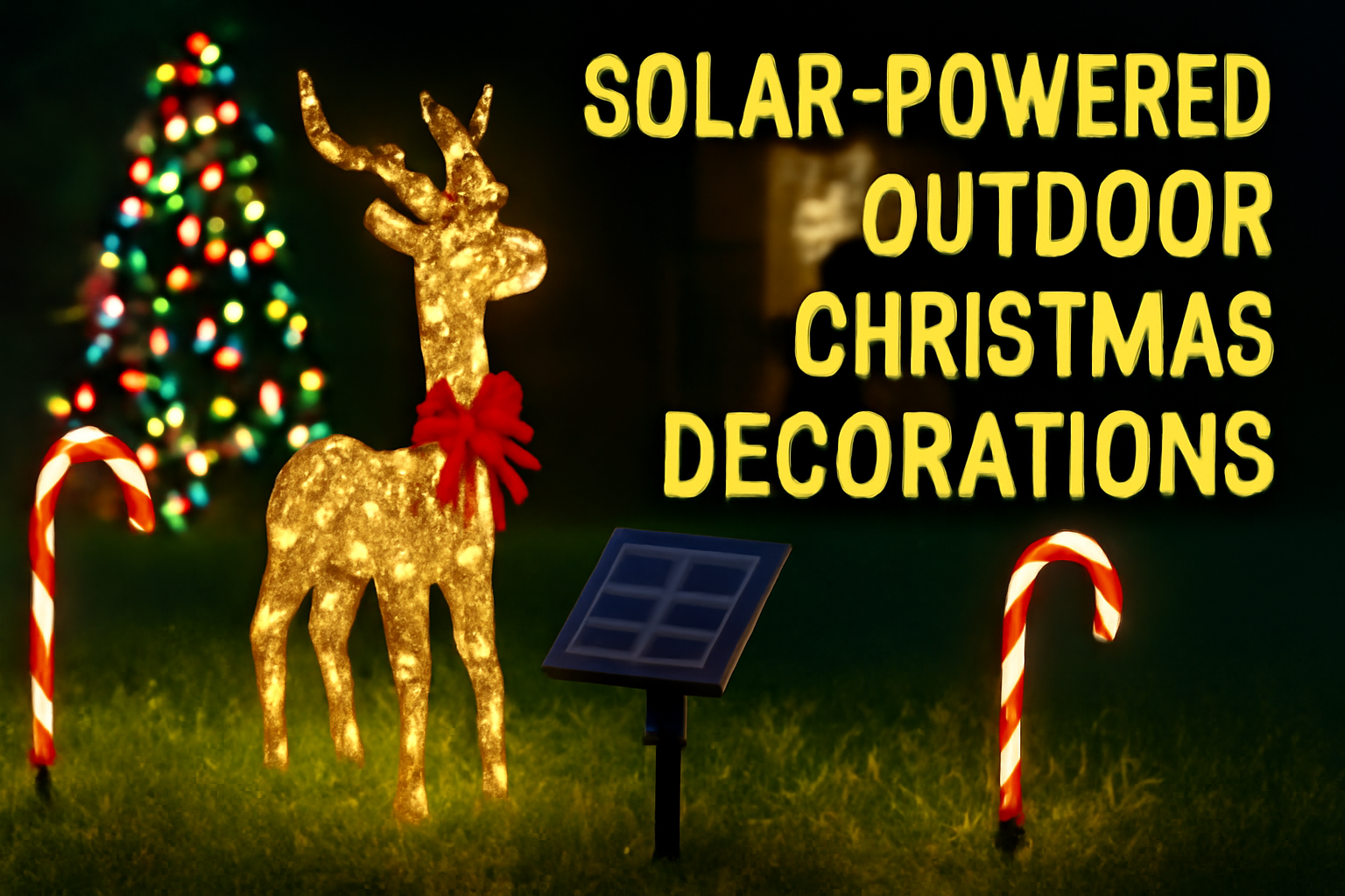Solar power outdoor decoration