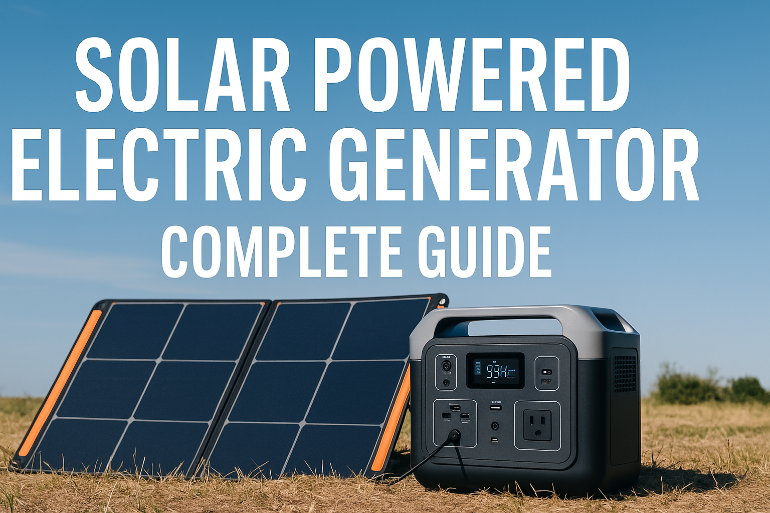 Solar Powered Electric Generator