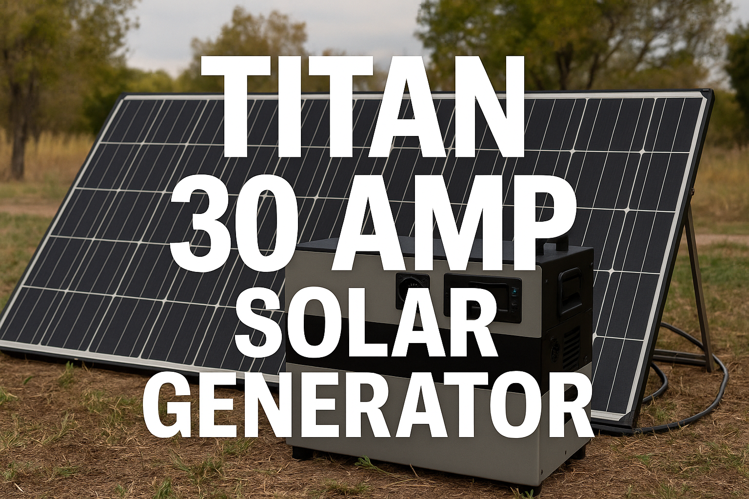 Titan 30 Amp Solar Generator
