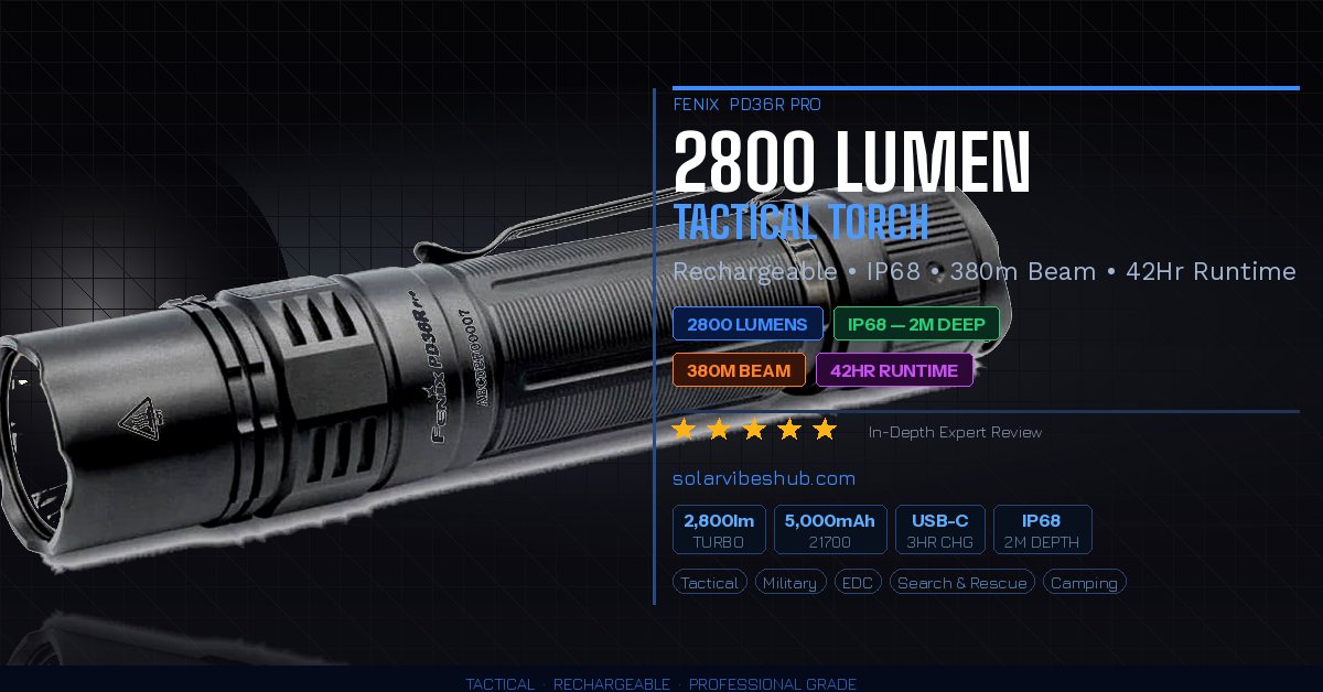 fenix Rechargeable LED Torch